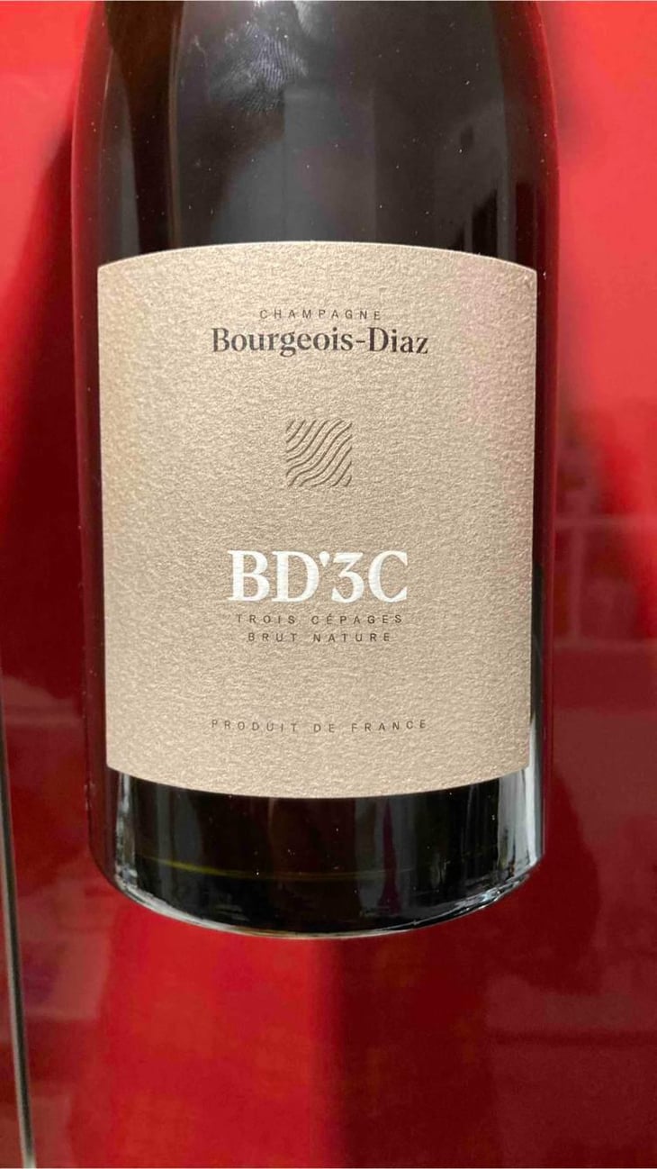 BD'3C - Brut Nature - Champagne Bourgeois-Diaz - Jérôme & Charlotte Bourgeois -2017
