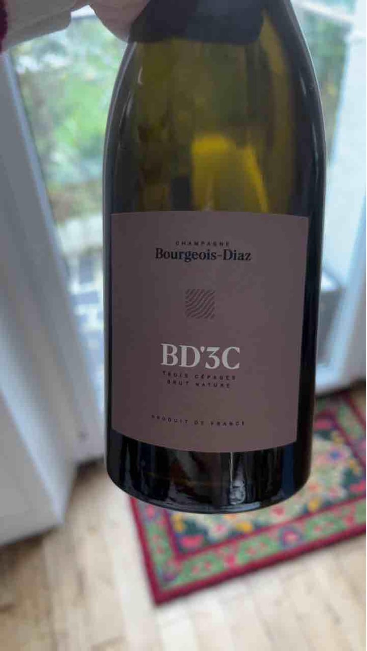 BD'3C - Brut Nature - Champagne Bourgeois-Diaz - Jérôme & Charlotte Bourgeois -2017