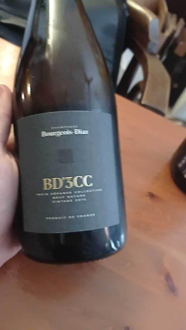 BD'3CC - Brut Nature Millésimé - Champagne Bourgeois-Diaz - Jérôme & Charlotte Bourgeois -2016