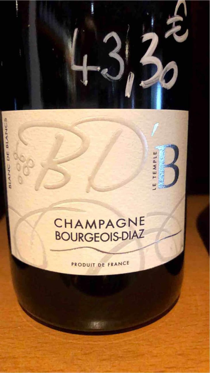 BD'B - Brut Nature - Champagne Bourgeois-Diaz - Jérôme & Charlotte Bourgeois -2017
