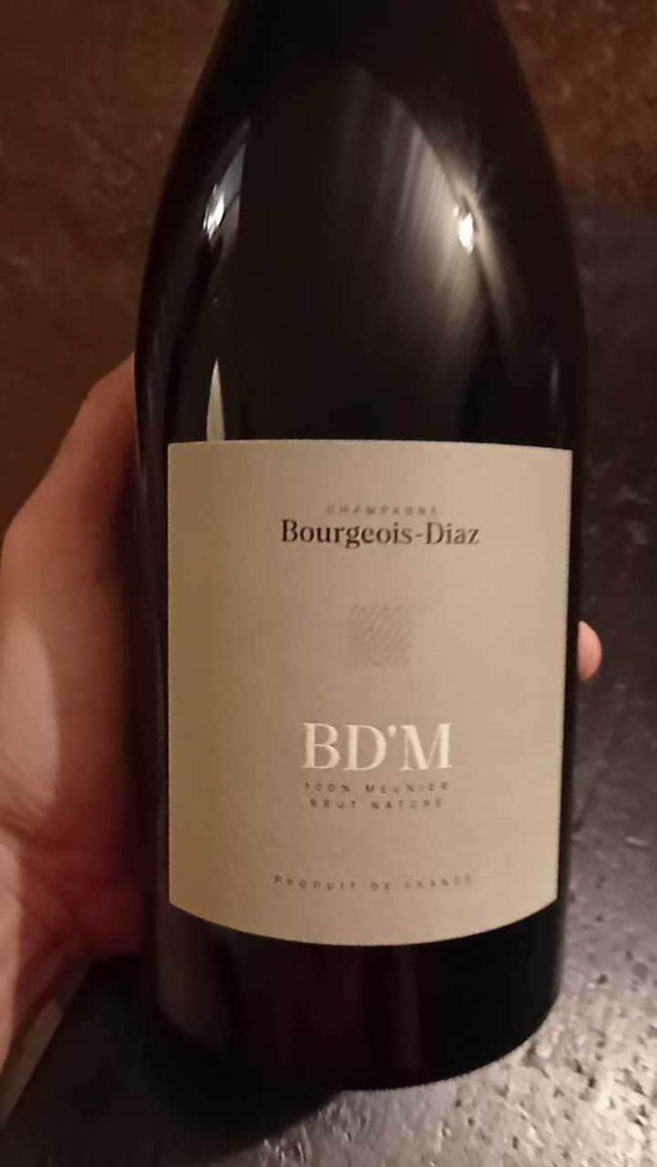 BD'B - Brut Nature - Champagne Bourgeois-Diaz - Jérôme & Charlotte Bourgeois -2017
