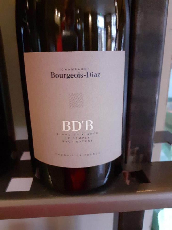 BD'B - Brut Nature - Champagne Bourgeois-Diaz - Jérôme & Charlotte Bourgeois -2017