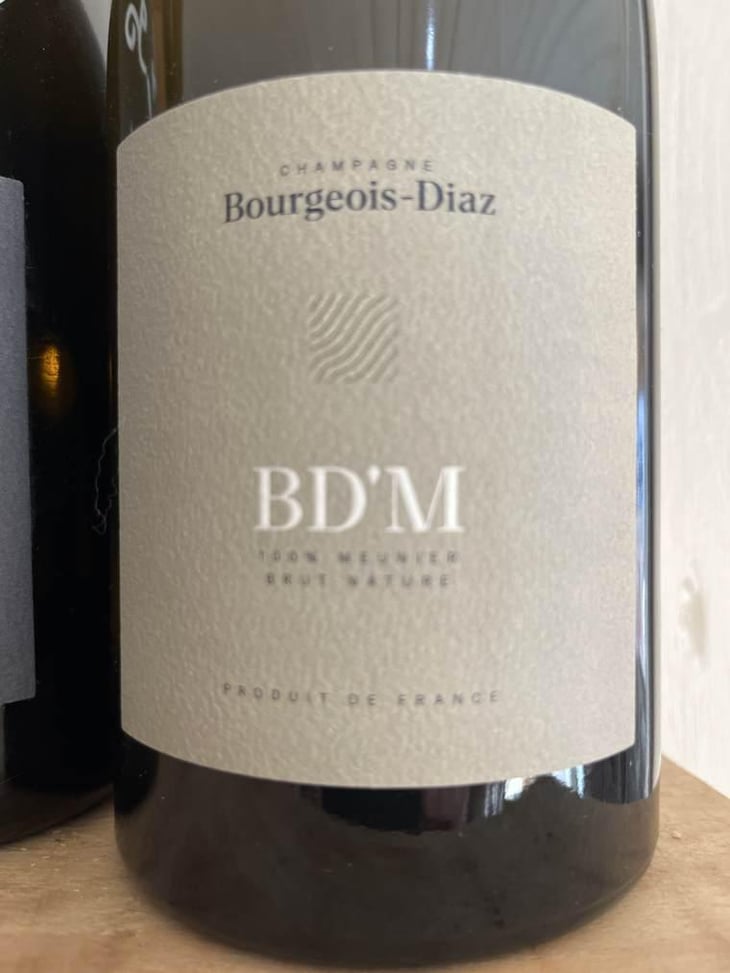 BD’M - Brut Nature - Champagne Bourgeois-Diaz - Jérôme & Charlotte Bourgeois 