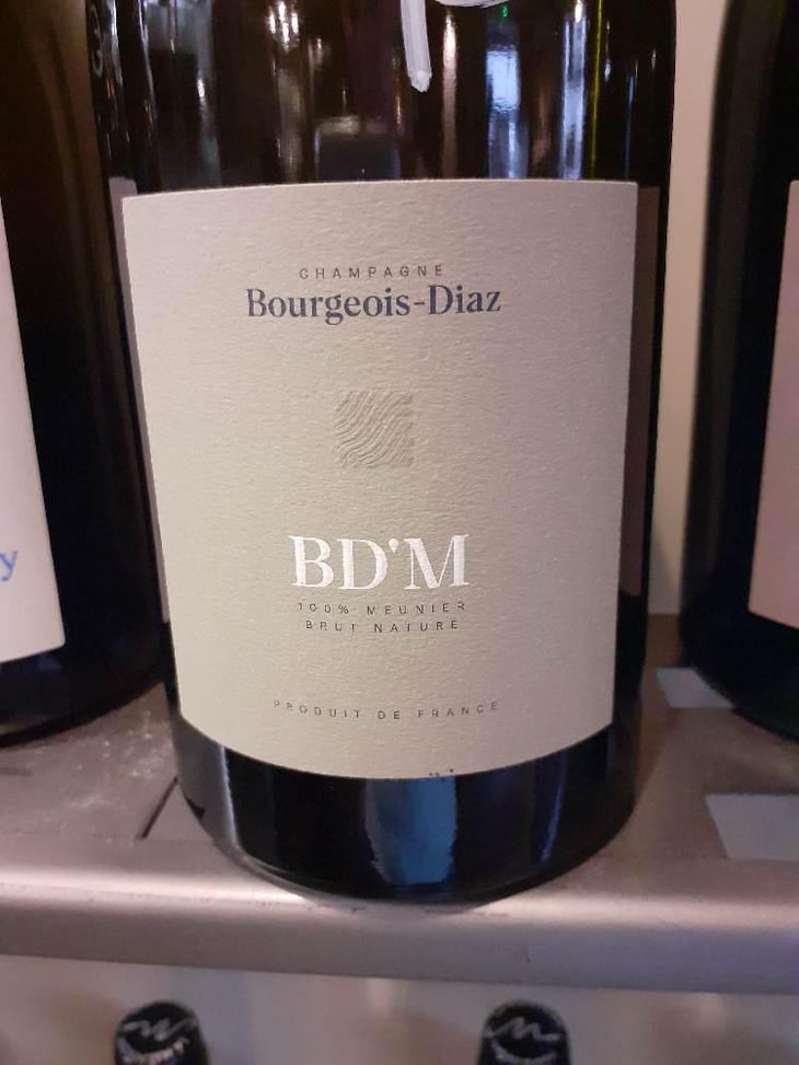 BD’M - Brut Nature - Champagne Bourgeois-Diaz - Jérôme & Charlotte Bourgeois 