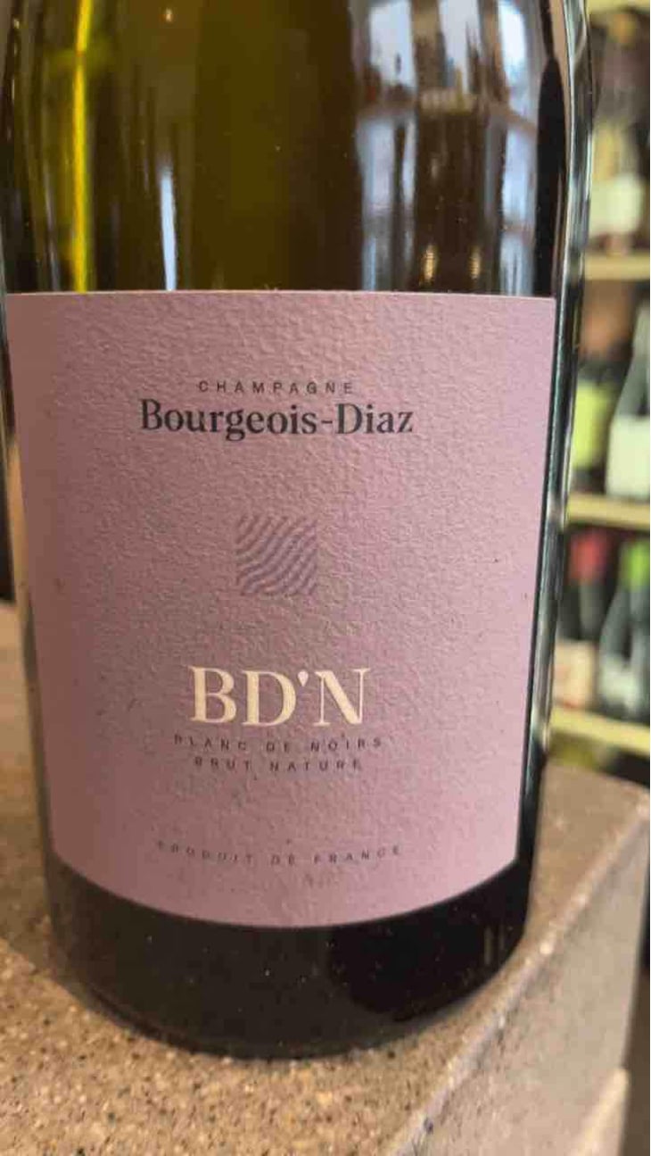BD'N - Brut Nature - Champagne Bourgeois-Diaz - Jérôme & Charlotte Bourgeois 