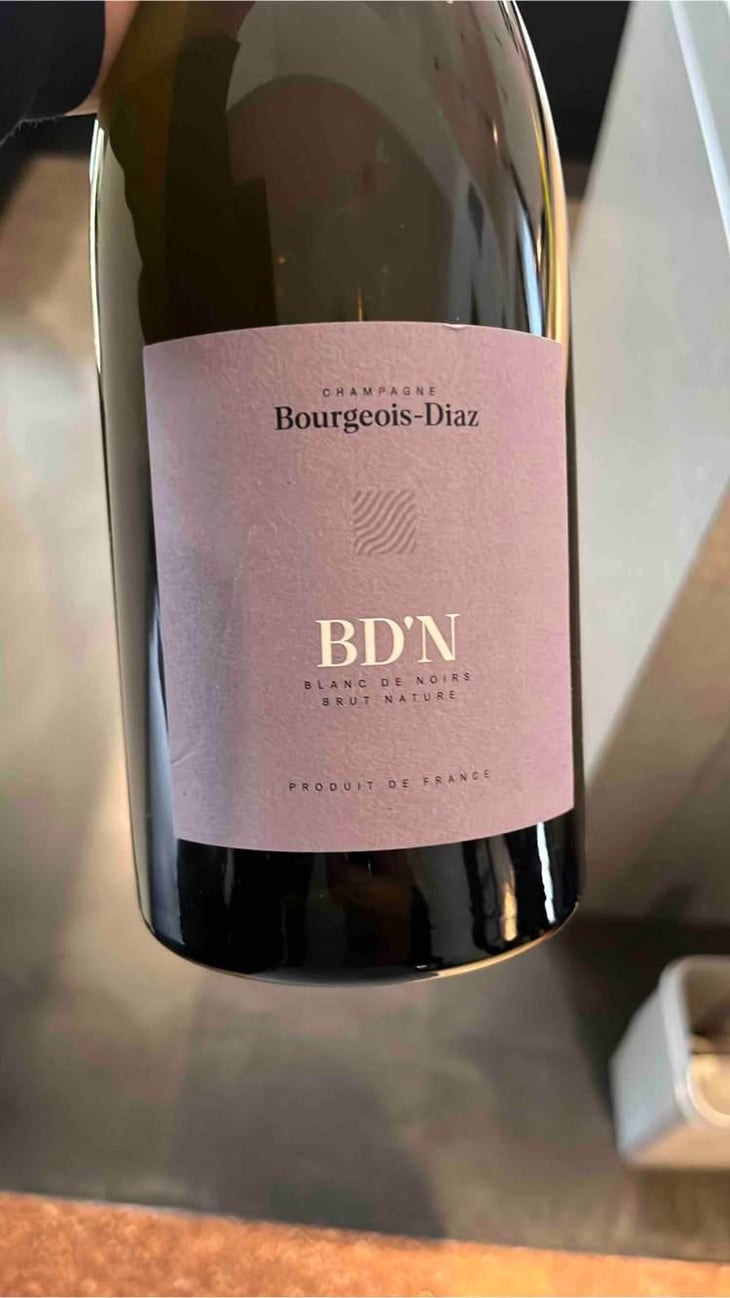 BD'N - Brut Nature - Champagne Bourgeois-Diaz - Jérôme & Charlotte Bourgeois 