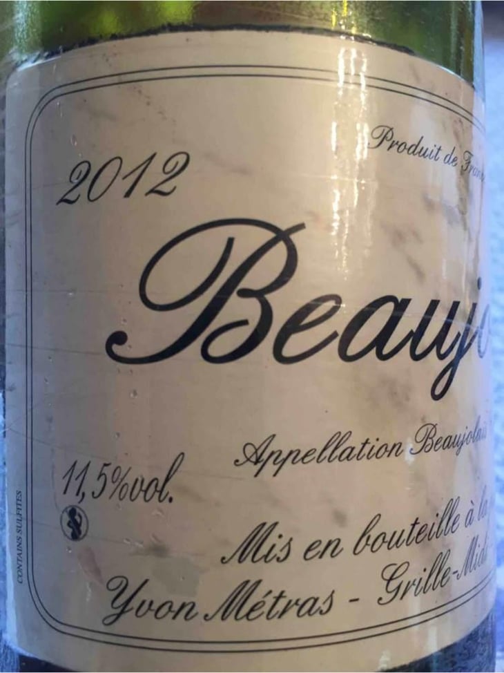 Beaujolais - Domaine Métras - Yvon Métras 