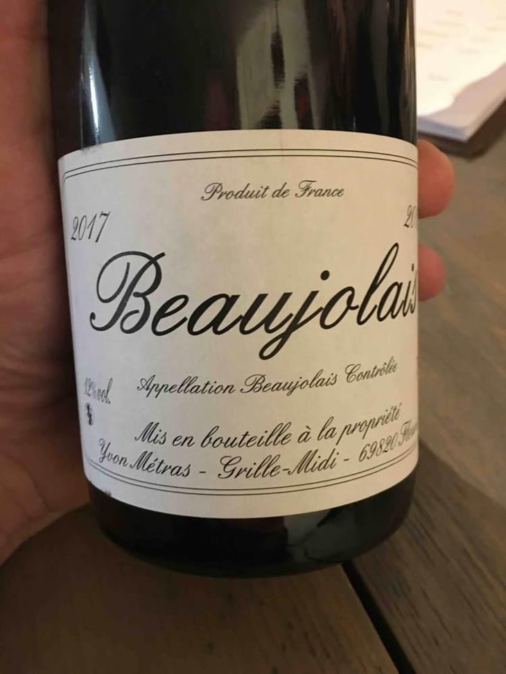 Beaujolais - Domaine Métras - Yvon Métras 