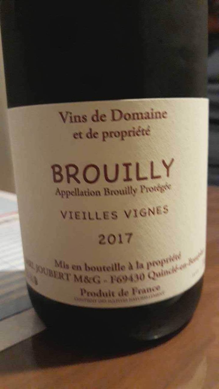 Beaujolais Blanc - Domaine Marcel Joubert - Carine Joubert 