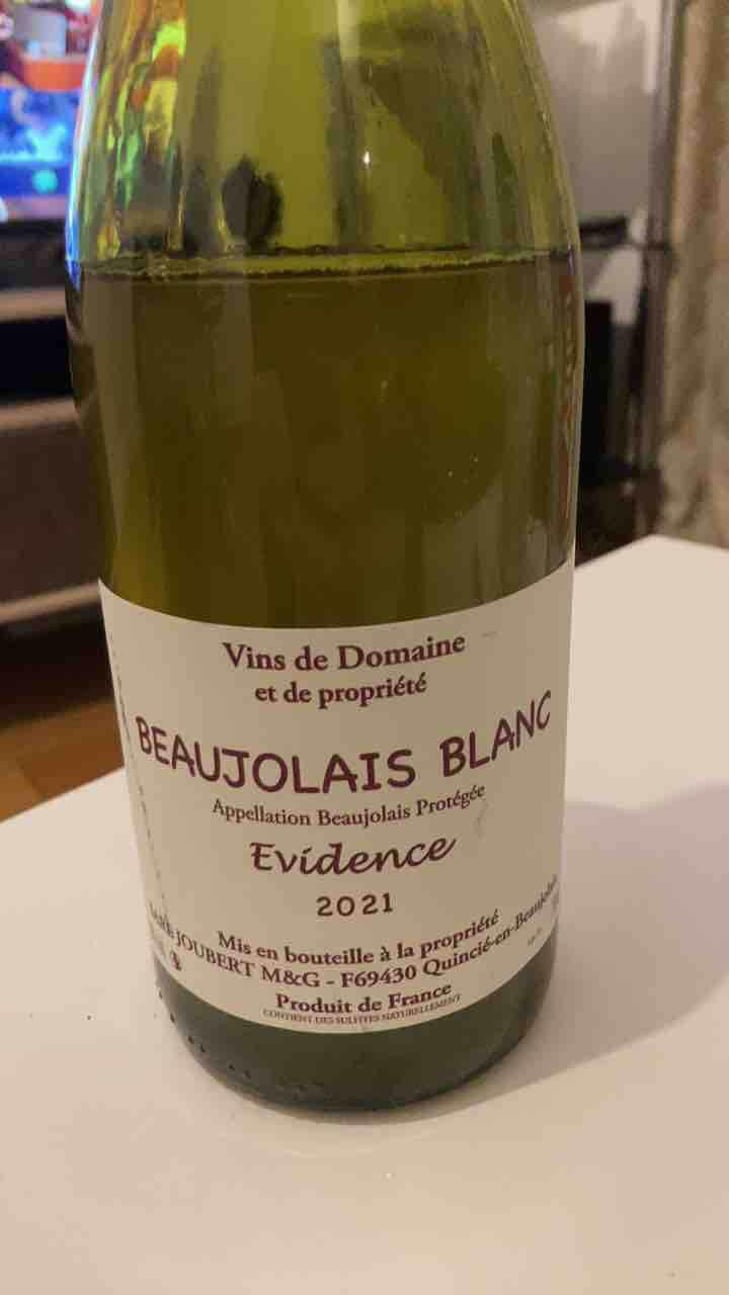 Beaujolais Blanc - Domaine Marcel Joubert - Carine Joubert 