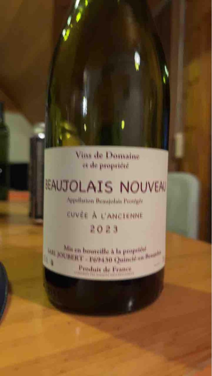 Beaujolais Nouveau - Domaine Marcel Joubert - Carine Joubert 