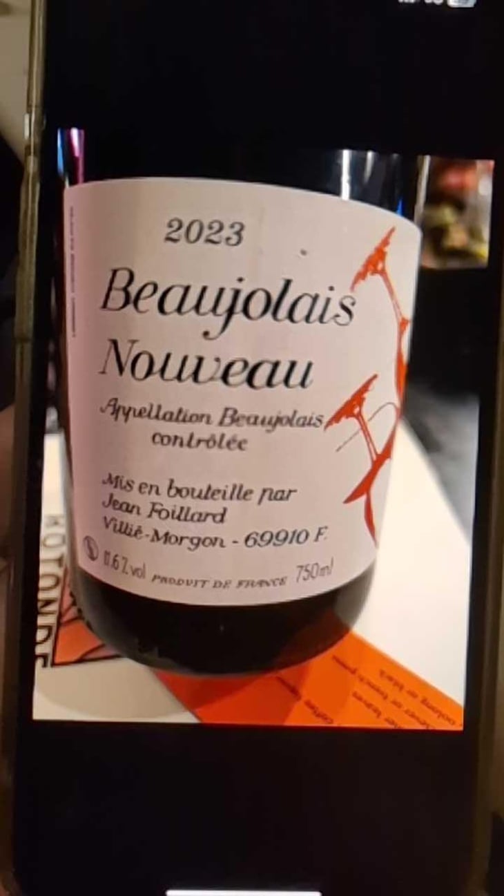 Beaujolais Nouveau - Jean Foillard - Jean Foillard 