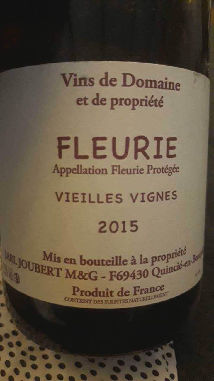 Beaujolais Nouveau - Domaine Marcel Joubert - Carine Joubert 