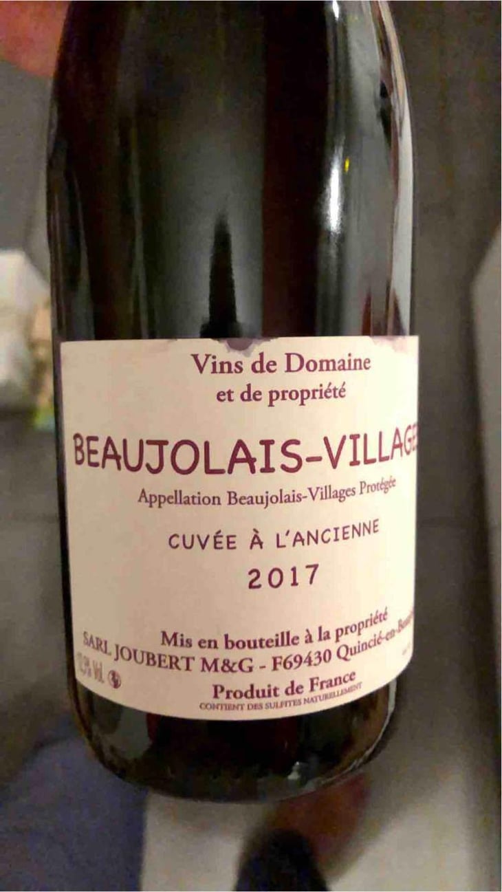 Beaujolais Nouveau - Domaine Marcel Joubert - Carine Joubert 