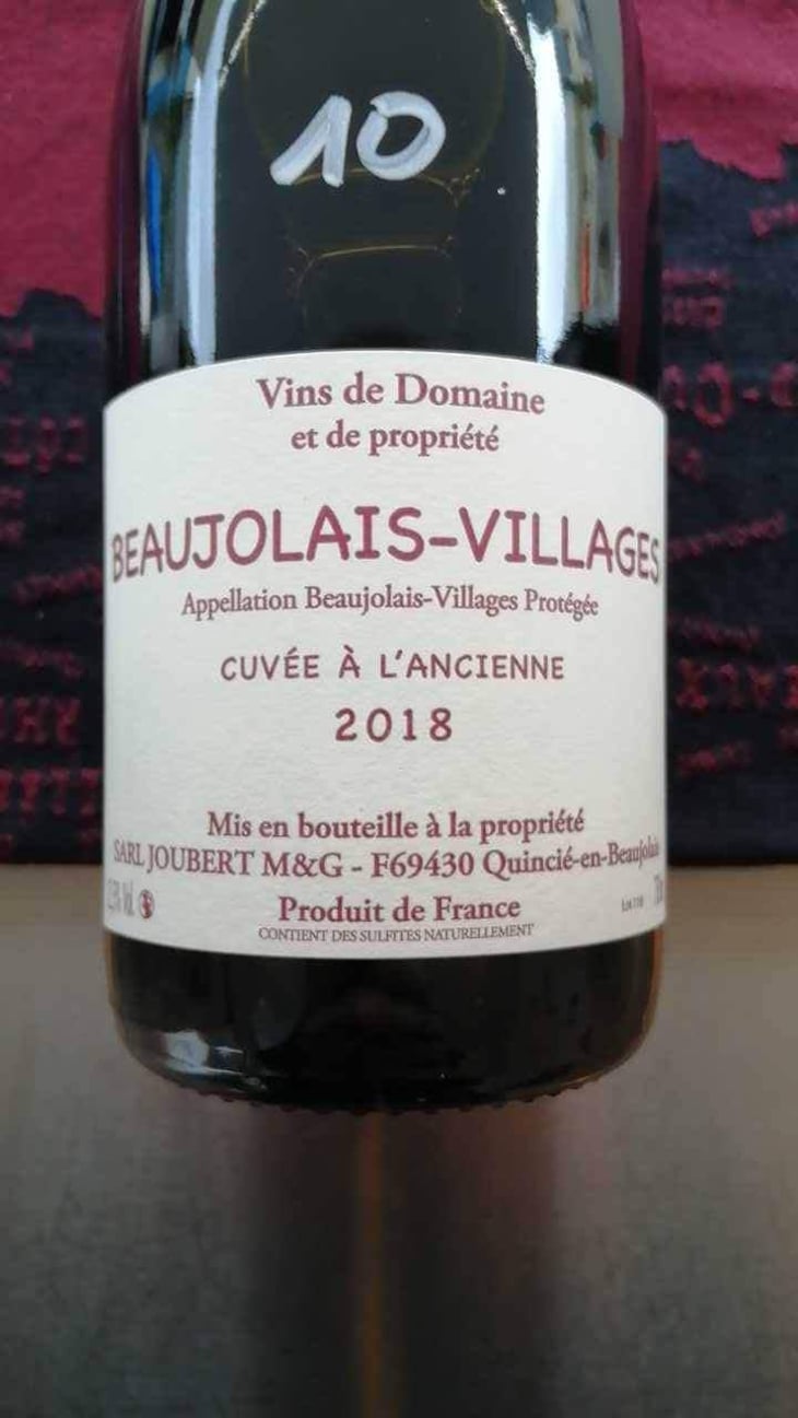 Beaujolais Nouveau - Domaine Marcel Joubert - Carine Joubert 