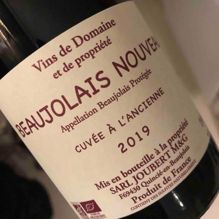 Beaujolais Nouveau - Domaine Marcel Joubert - Carine Joubert 