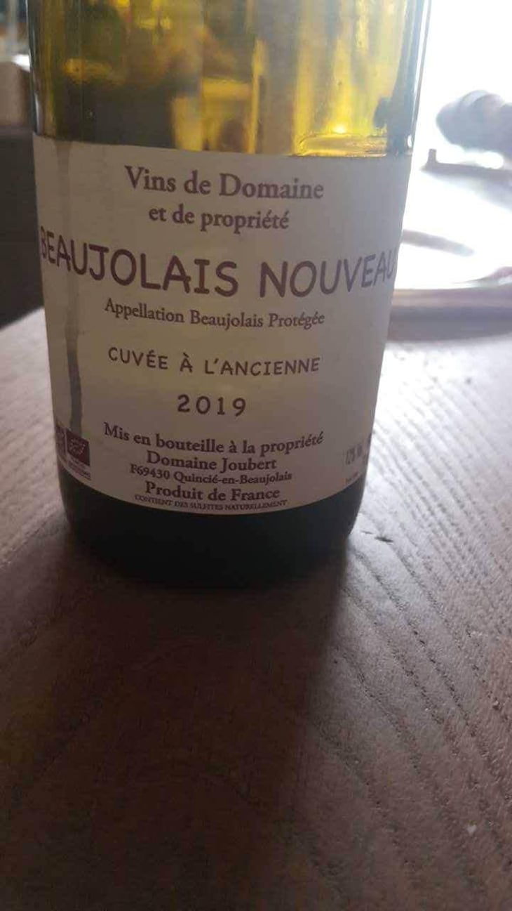 Beaujolais Nouveau - Domaine Marcel Joubert - Carine Joubert 