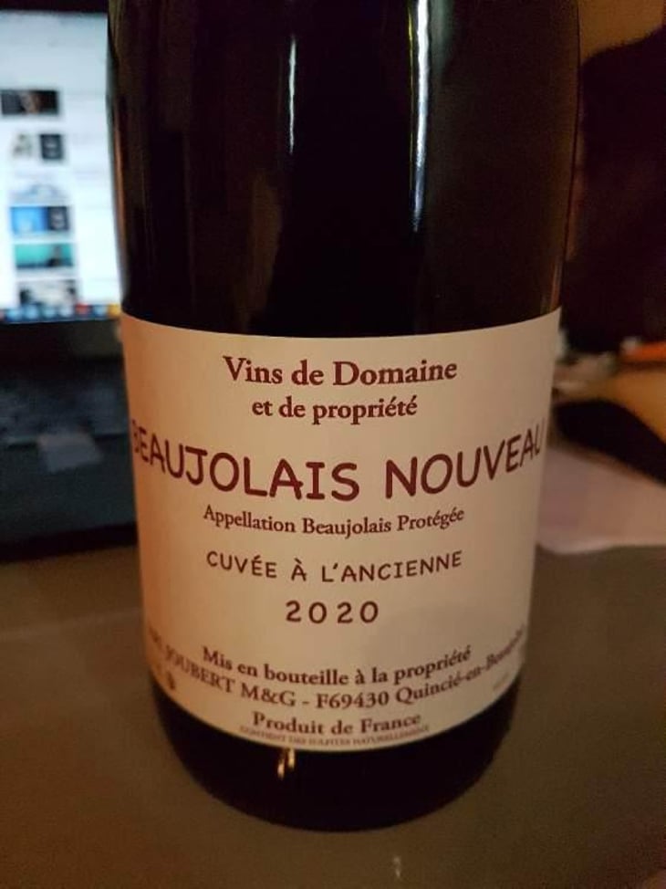 Beaujolais Nouveau - Domaine Marcel Joubert - Carine Joubert 
