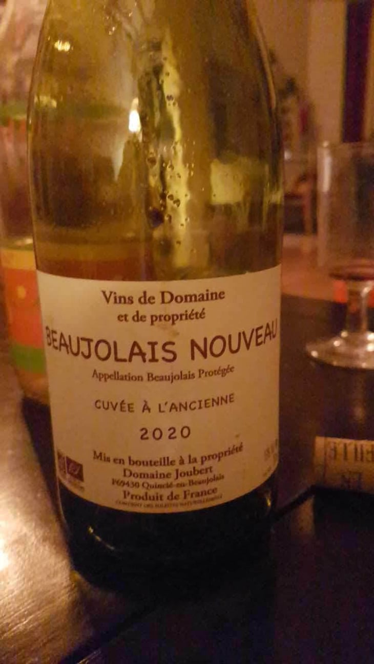 Beaujolais Nouveau - Domaine Marcel Joubert - Carine Joubert 