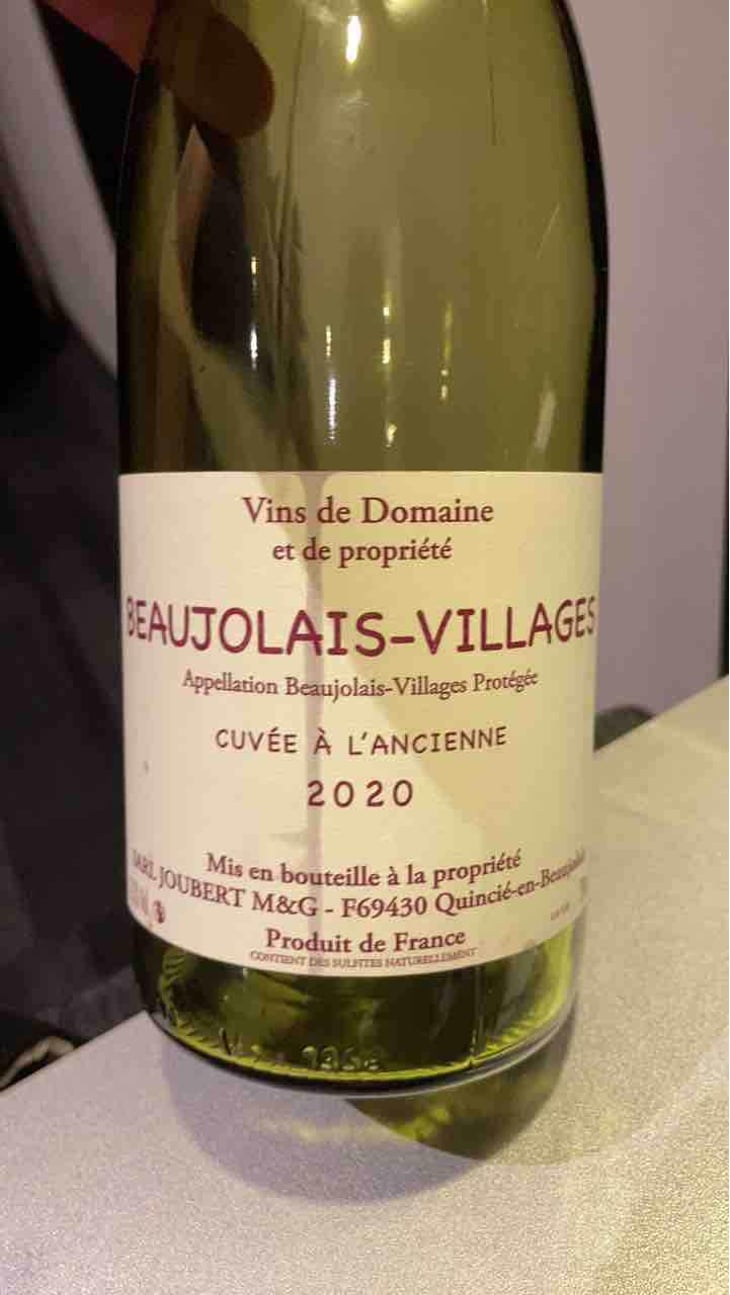 Beaujolais Nouveau - Domaine Marcel Joubert - Carine Joubert 