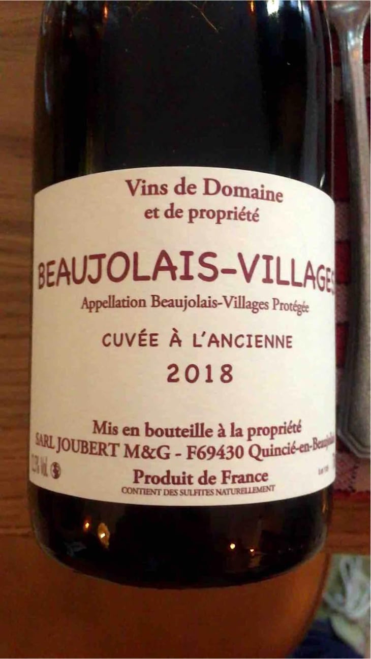Beaujolais Nouveau - Domaine Marcel Joubert - Carine Joubert 