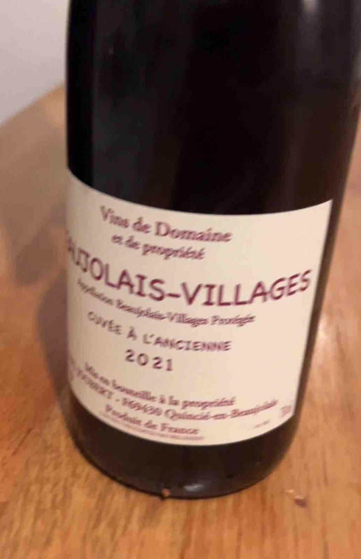 Beaujolais Nouveau - Domaine Marcel Joubert - Carine Joubert 
