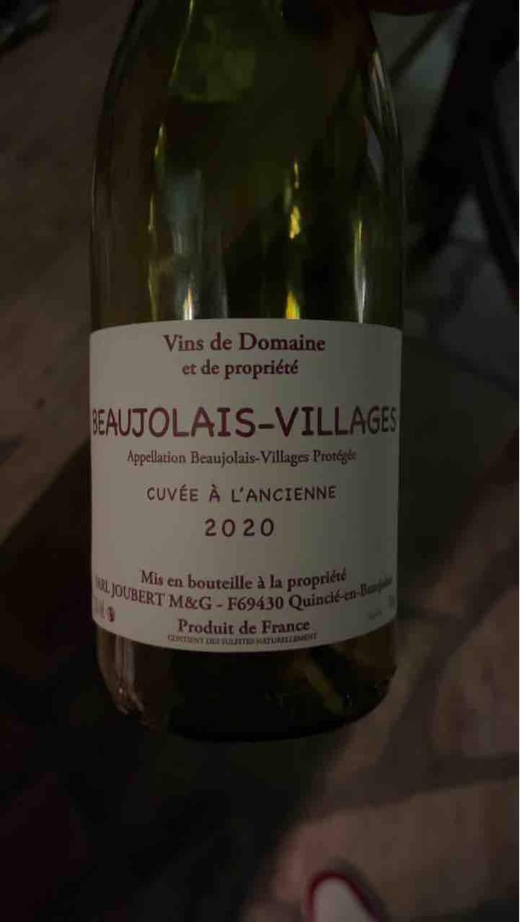Beaujolais Nouveau - Domaine Marcel Joubert - Carine Joubert 