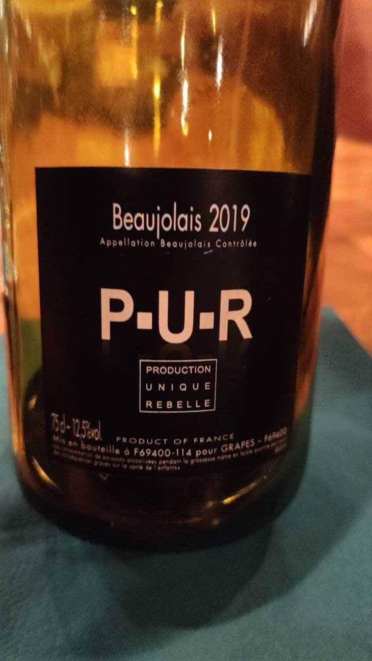 Beaujolais Nouveau - P-U-R (Production Unique Rebelle) - Florian Looze 