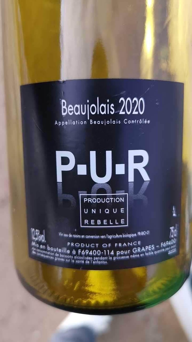Beaujolais Nouveau - P-U-R (Production Unique Rebelle) - Florian Looze 