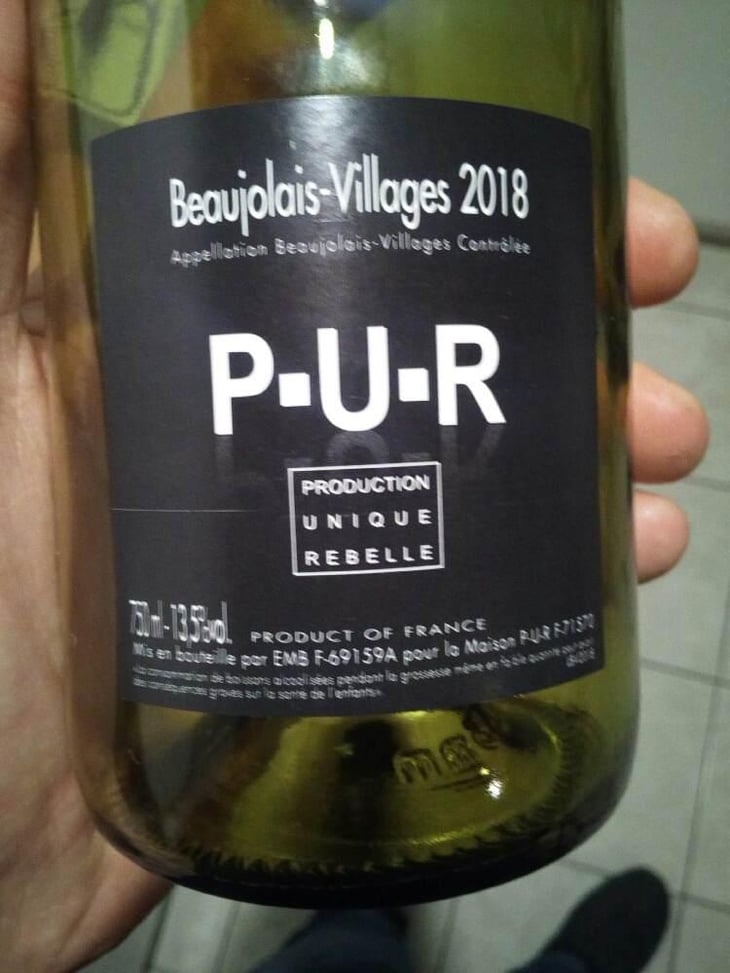 Beaujolais Nouveau - P-U-R (Production Unique Rebelle) - Florian Looze 