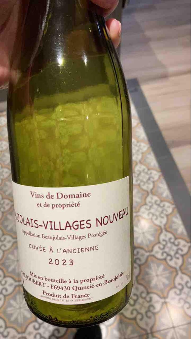 Beaujolais Nouveau - Domaine Marcel Joubert - Carine Joubert 