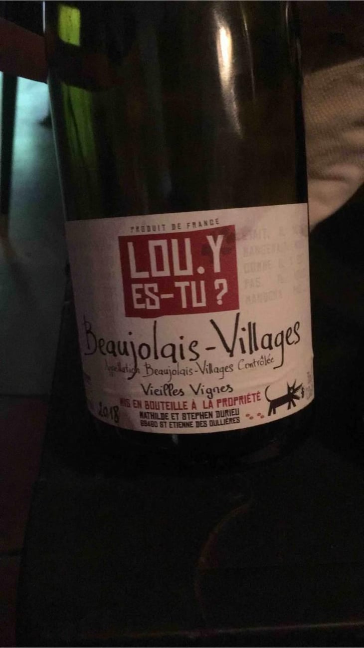 Beaujolais-Villages - Lou. Y Es-Tu? - Mathilde & Stephen Durieu 