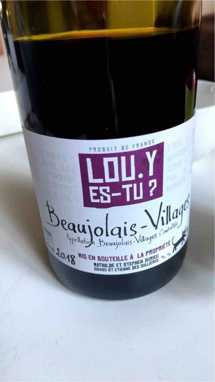 Beaujolais-Villages - Lou. Y Es-Tu? - Mathilde & Stephen Durieu 