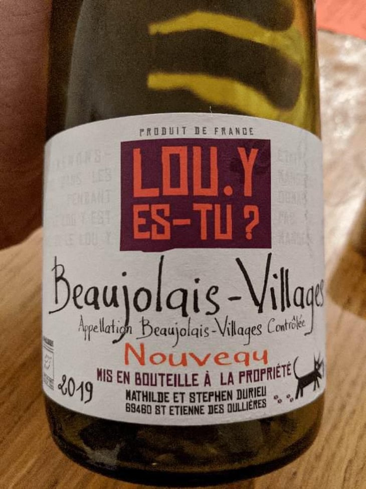 Beaujolais-Villages - Lou. Y Es-Tu? - Mathilde & Stephen Durieu 