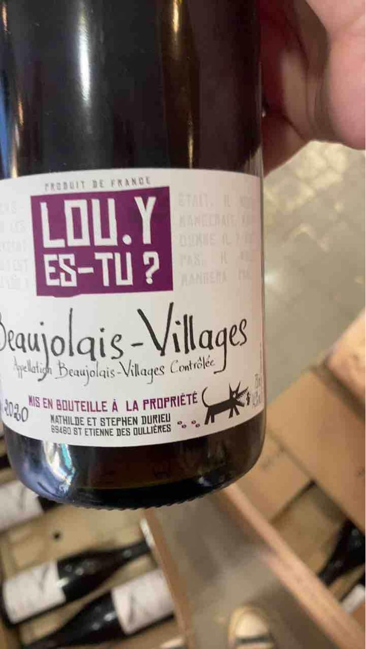 Beaujolais-Villages - Lou. Y Es-Tu? - Mathilde & Stephen Durieu 