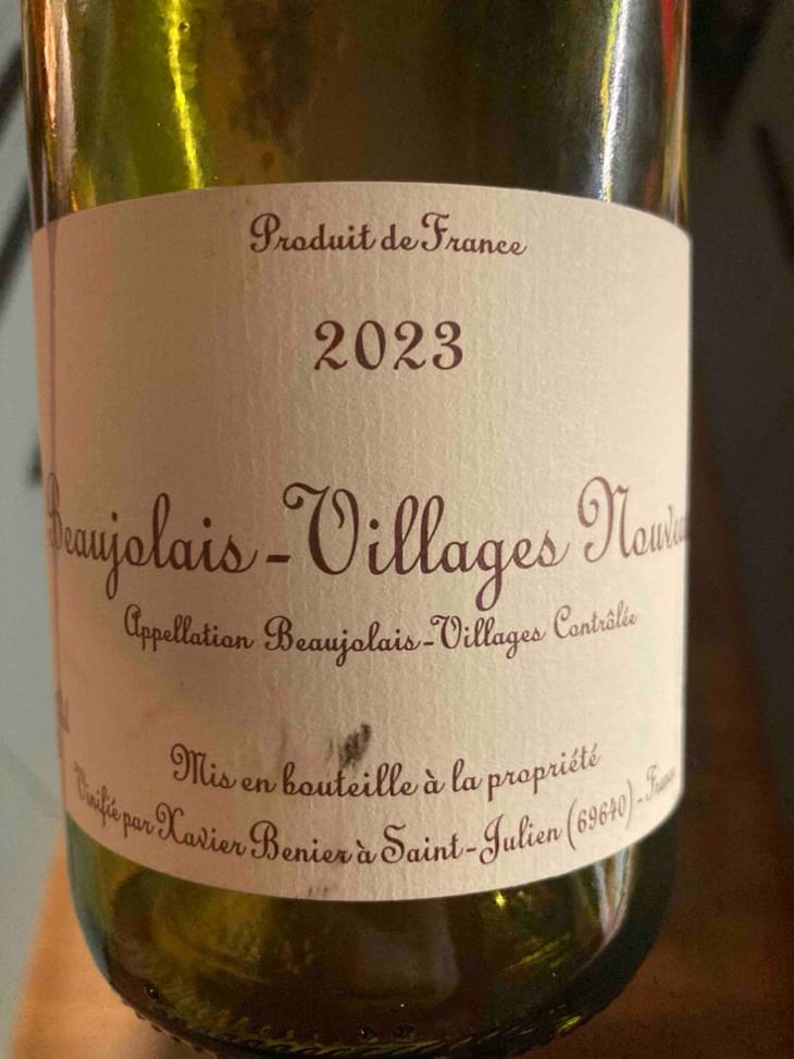Beaujolais-Villages Nouveau - Xavier Bénier - Xavier Bénier 