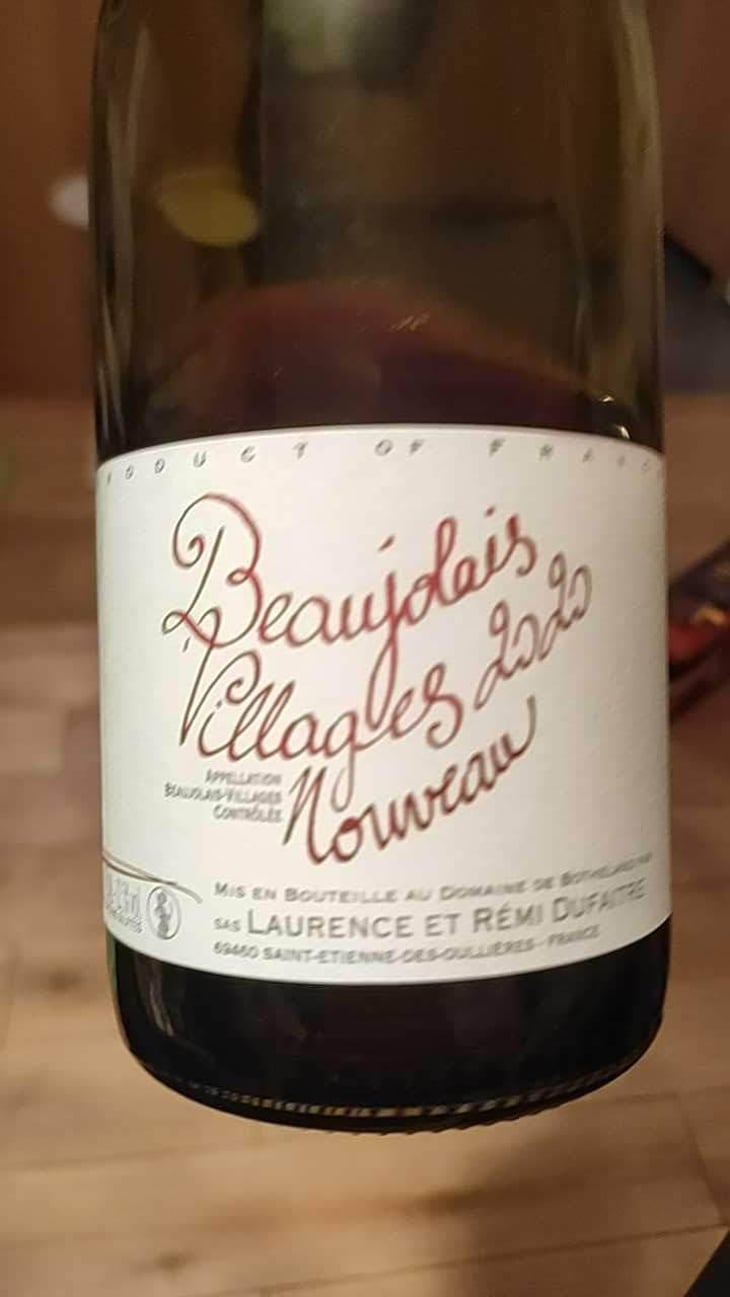 Beaujolais Villages Nouveau - Domaine de Botheland - Rémi Dufaitre & Laurence Liatard 
