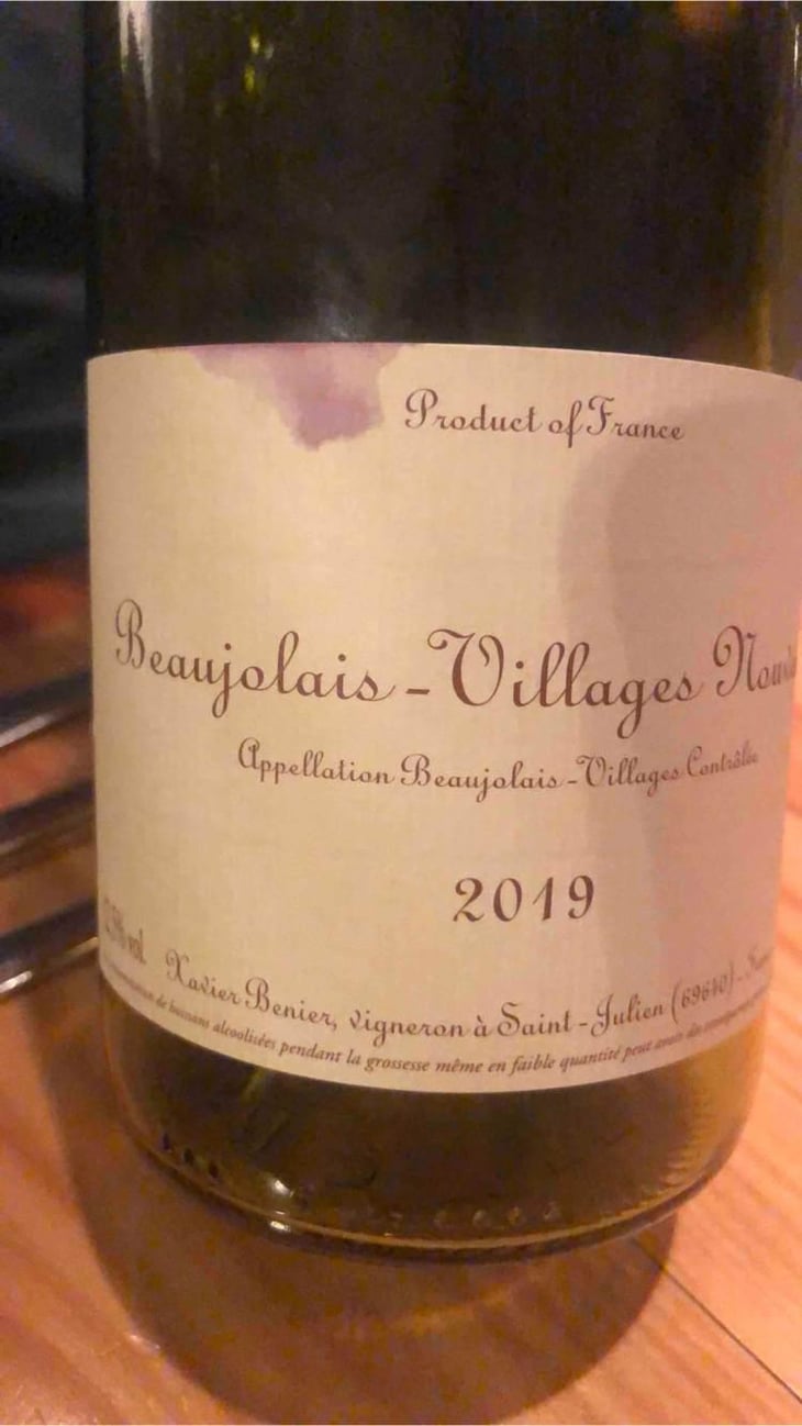 Beaujolais-Villages Nouveau - Xavier Bénier - Xavier Bénier 