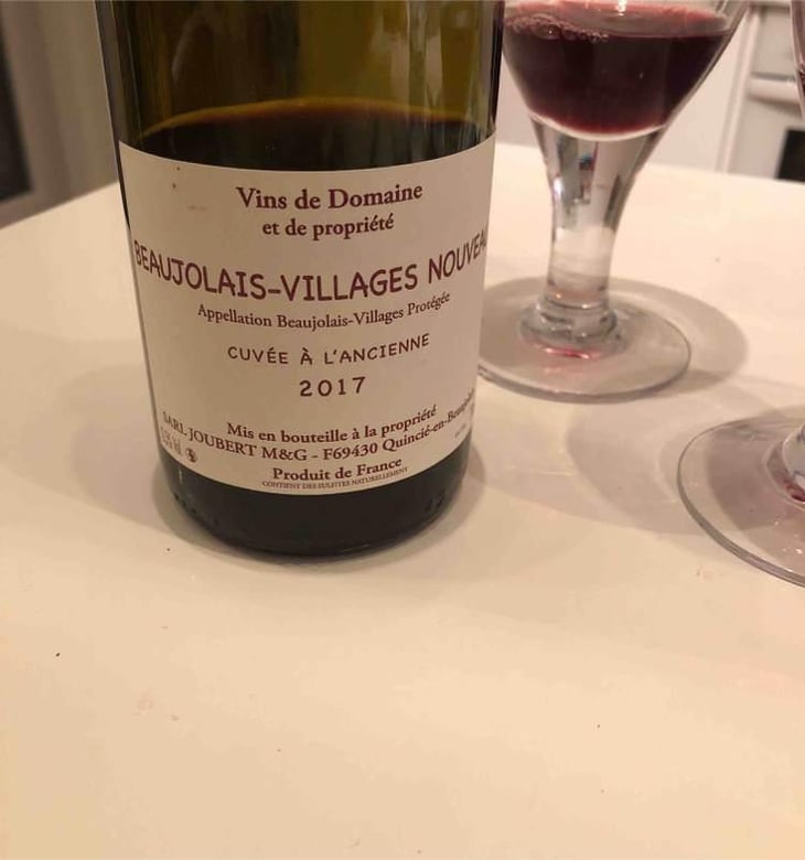 Beaujolais-Villages Nouveau - Domaine Marcel Joubert - Carine Joubert 