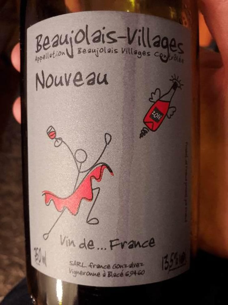 Beaujolais-Villages Nouveau - France Gonzalvez - Beaujolais (CLOSED) - France Gonzalvez 