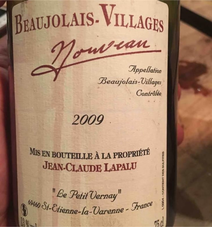 Beaujolais Villages Nouveau - Jean-Claude Lapalu - Jean-Claude Lapalu 