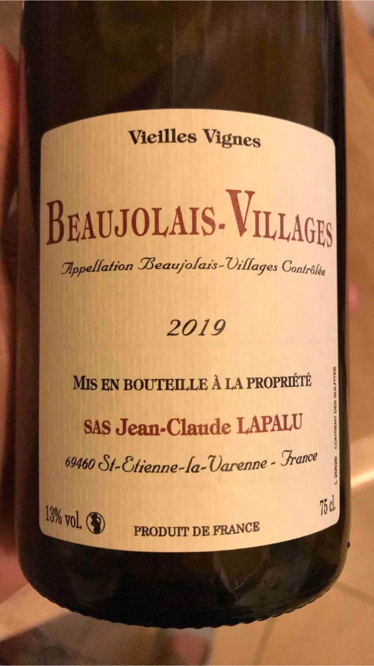 Beaujolais Villages Nouveau - Jean-Claude Lapalu - Jean-Claude Lapalu 