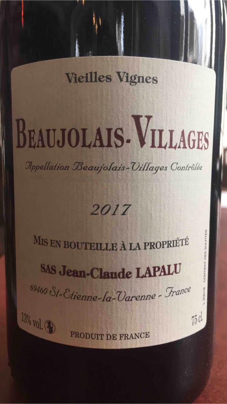 Beaujolais Villages Vieilles Vignes - Jean-Claude Lapalu - Jean-Claude Lapalu 