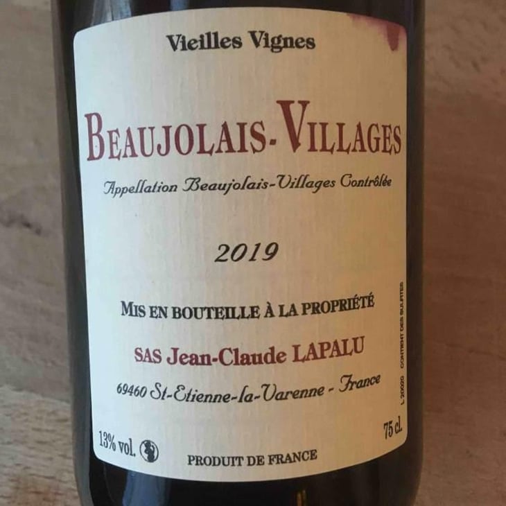 Beaujolais Villages Vieilles Vignes - Jean-Claude Lapalu - Jean-Claude Lapalu 