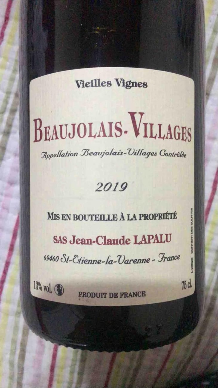 Beaujolais Villages Vieilles Vignes - Jean-Claude Lapalu - Jean-Claude Lapalu 