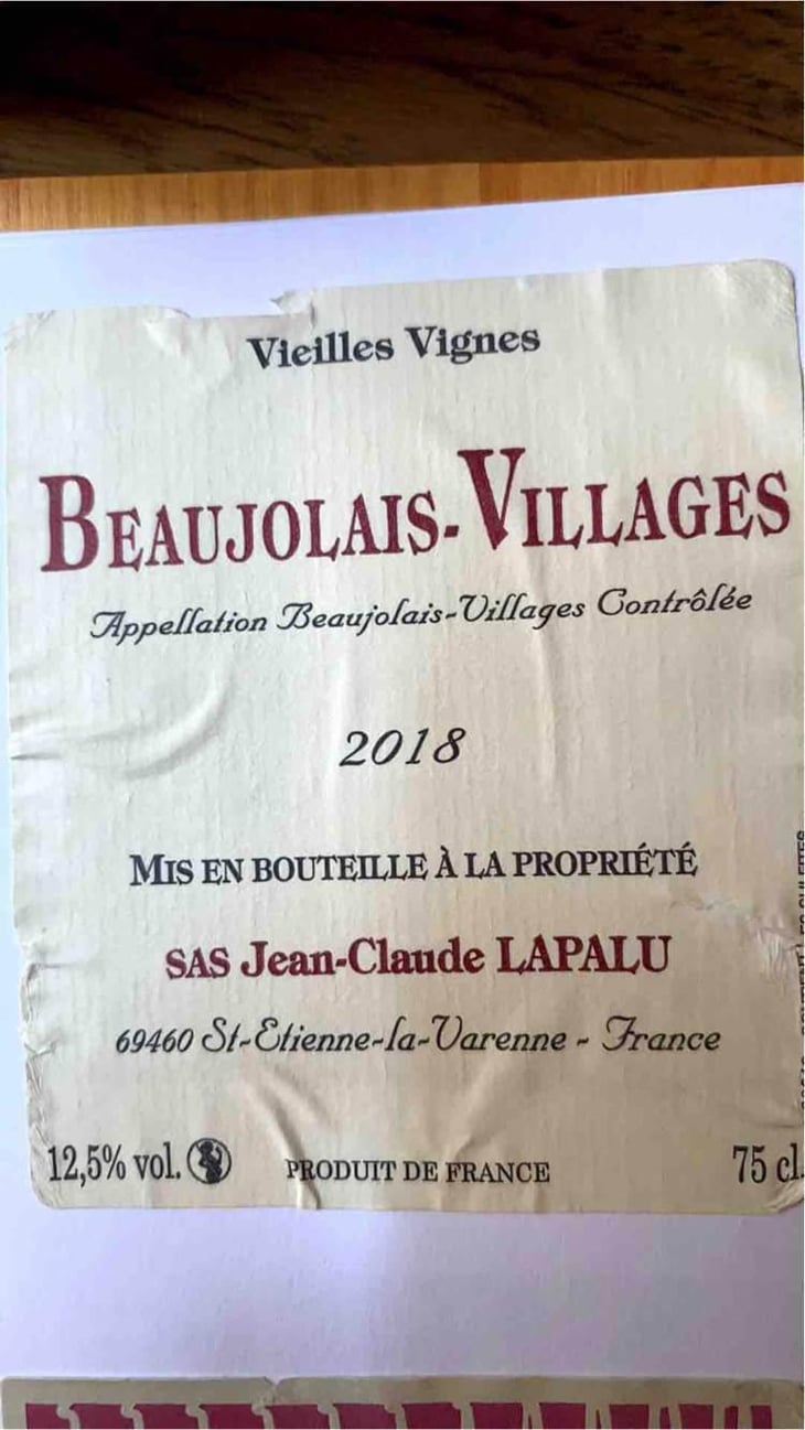 Beaujolais Villages Vieilles Vignes - Jean-Claude Lapalu - Jean-Claude Lapalu 