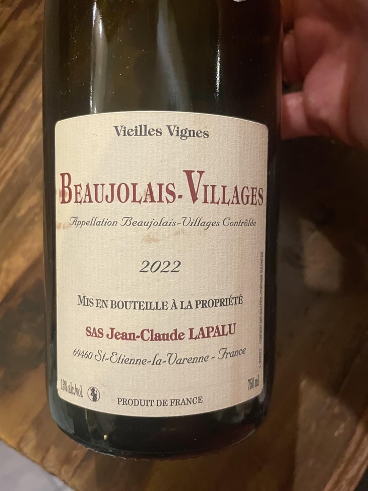 Beaujolais Villages Vieilles Vignes - Jean-Claude Lapalu - Jean-Claude Lapalu 