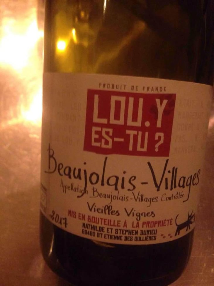 Beaujolais-Villages - Vielles Vignes - Lou. Y Es-Tu? - Mathilde & Stephen Durieu 