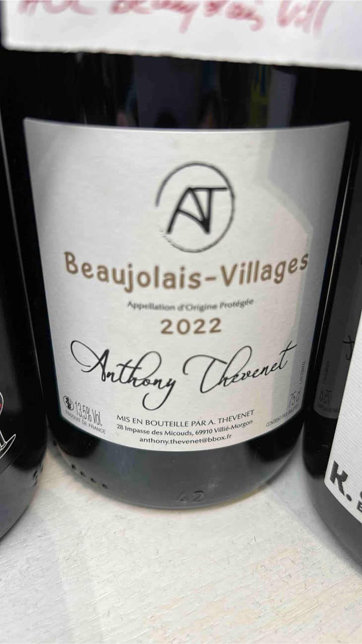 Beaujolais-Villages - Anthony Thevenet - Anthony Thevenet 
