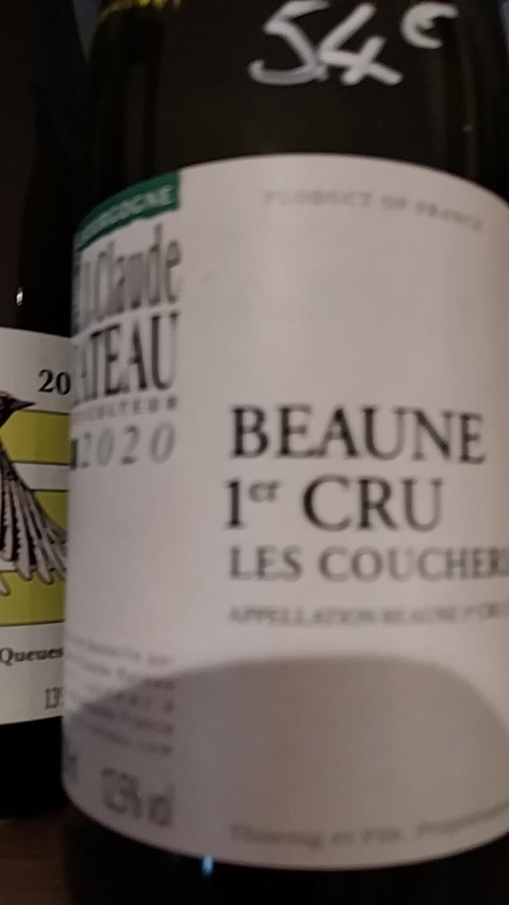 Beaune 1er Cru Les Coucherias - Domaine Jean-Claude Rateau - Amel Nouar et Jean-Claude Rateau -2019